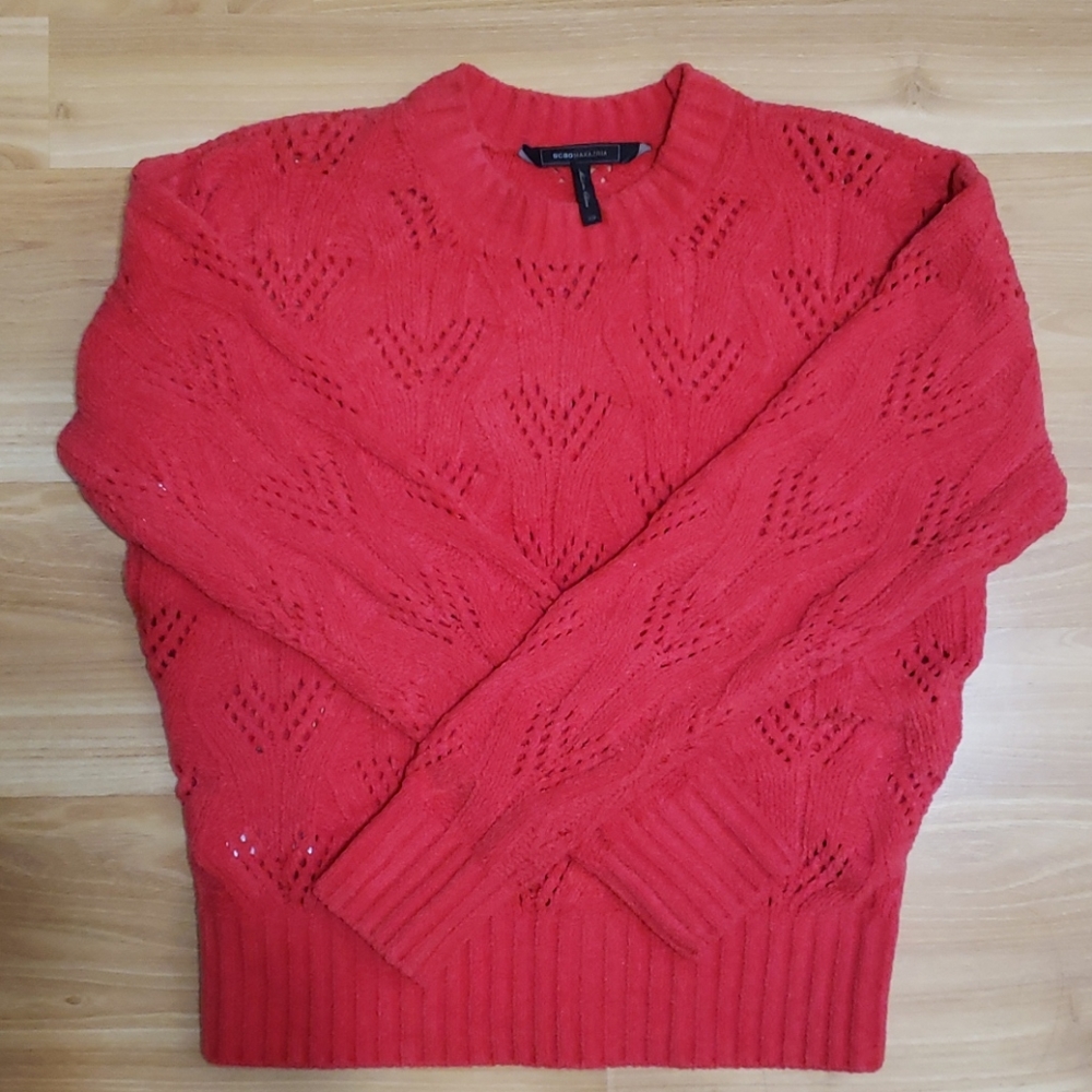 Bcbgmaxazria red sweater
